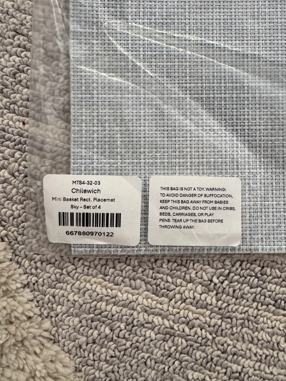 Chilewich Mini Basketweave Placemats - Set of 4
